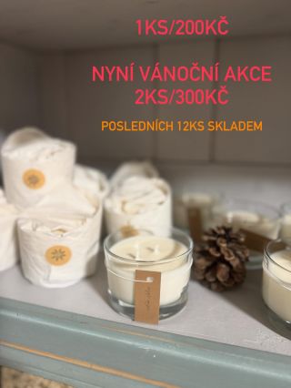 Moje milé, na eshopu jsem pro vás připravila vánoční nabídku na poslední svíčky 120g. 2 KS/ 300 KČ z původních 1ks/ 200 kč...